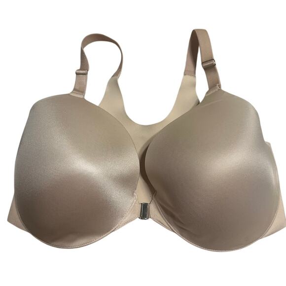 Soma Vanishing Back Full Coverage Bra Size 34G Front Closure Neutral - Picture 1 of 5